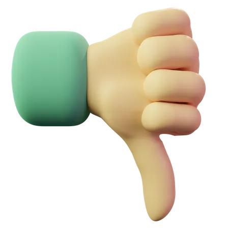 Thumbs Down  3D Emoji