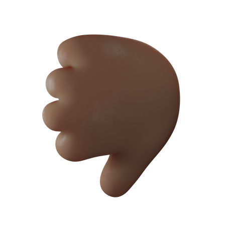 Thumbs Down Hand Gesture  3D Illustration