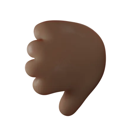 Thumbs Down Hand Gesture  3D Illustration