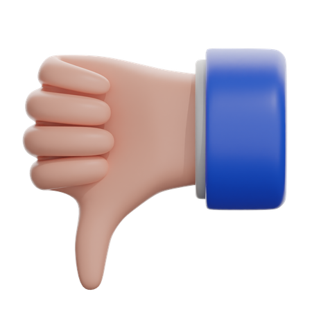 Thumbs Down Sign  3D Icon