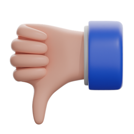 Thumbs Down Sign  3D Icon