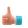 free 3d thumbs-up 