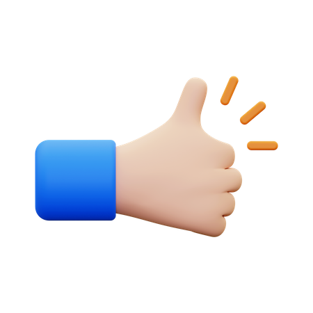 Thumbs Up  3D Icon