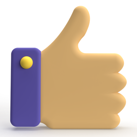 Thumbs Up  3D Icon