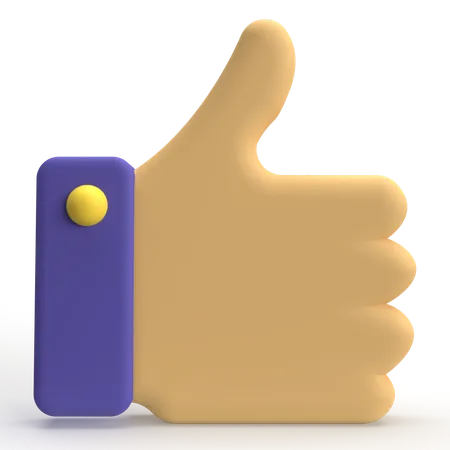 Thumbs Up  3D Icon