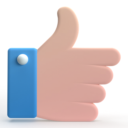 Thumbs Up  3D Icon