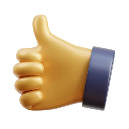 Thumbs Up  3D Icon