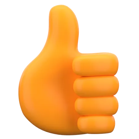 Thumbs Up  3D Icon