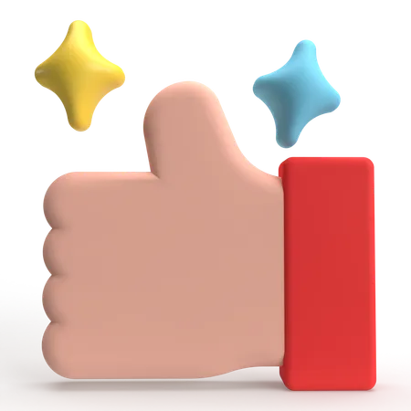 Thumbs Up  3D Icon