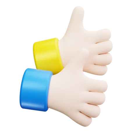 Thumbs Up  3D Icon