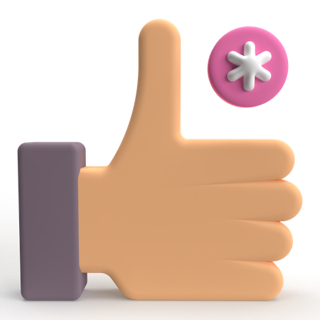 Thumbs Up  3D Icon