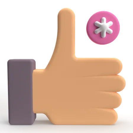 Thumbs Up  3D Icon