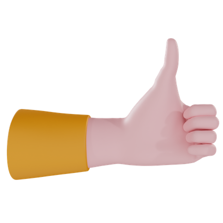 Thumbs up  3D Icon