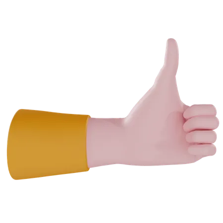 Thumbs up  3D Icon