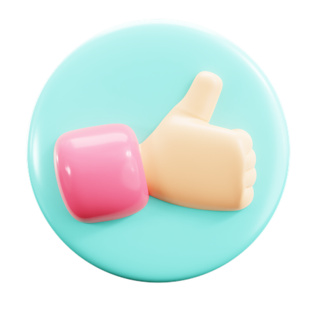 Thumbs Up  3D Icon