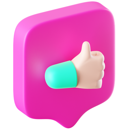 Thumbs Up  3D Icon