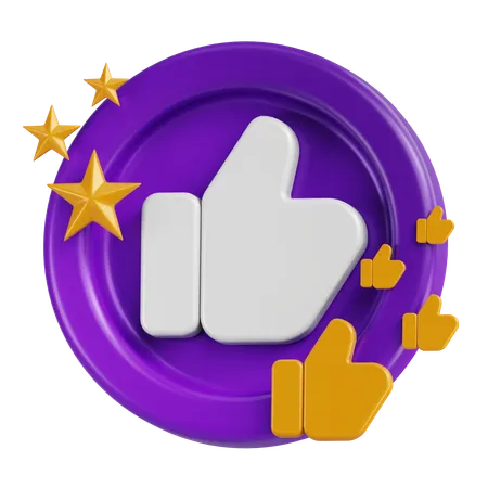 Thumbs Up  3D Icon