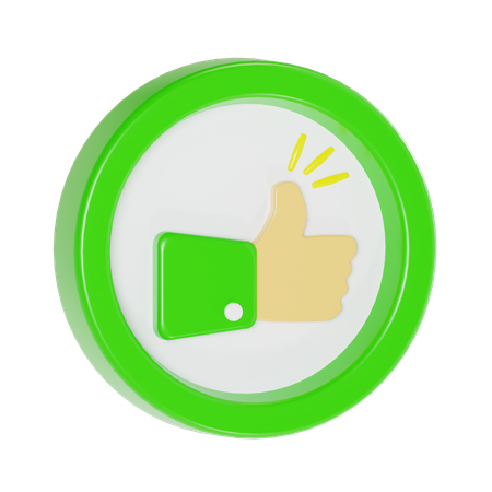 Thumbs Up  3D Icon