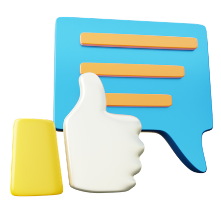 Thumbs Up  3D Icon