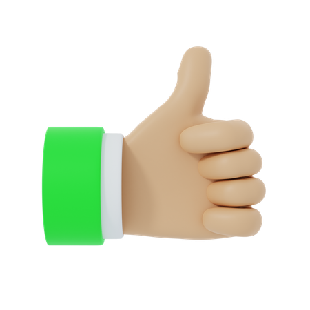 Thumbs up  3D Icon