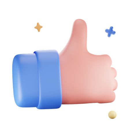 Thumbs Up  3D Icon