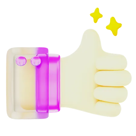 Thumbs Up  3D Icon