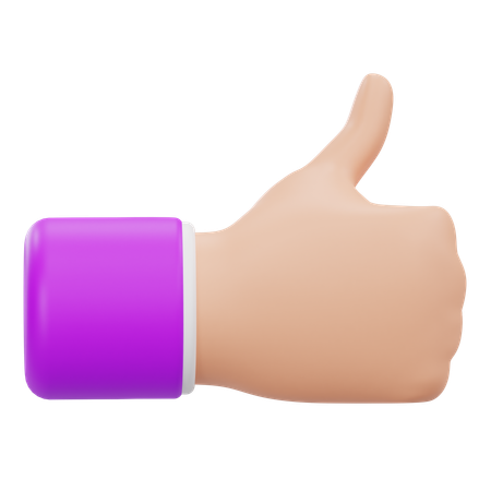 Thumbs Up  3D Icon