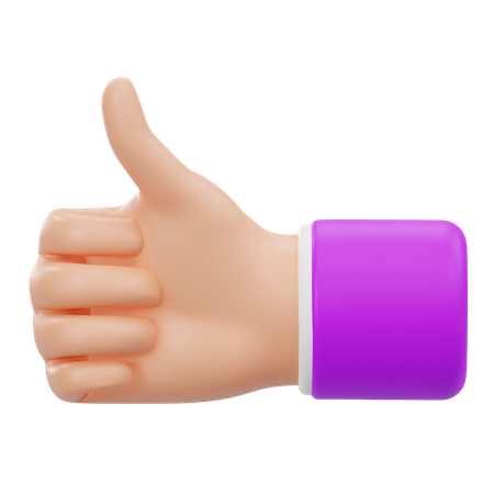 Thumbs Up  3D Icon