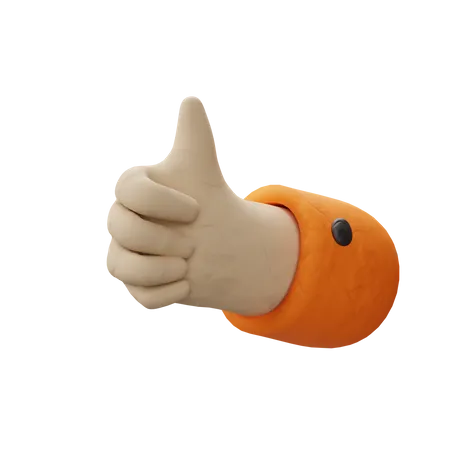 Thumbs Up  3D Icon