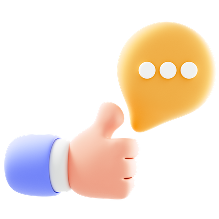 Thumbs Up  3D Icon