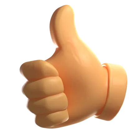 Thumbs Up  3D Icon