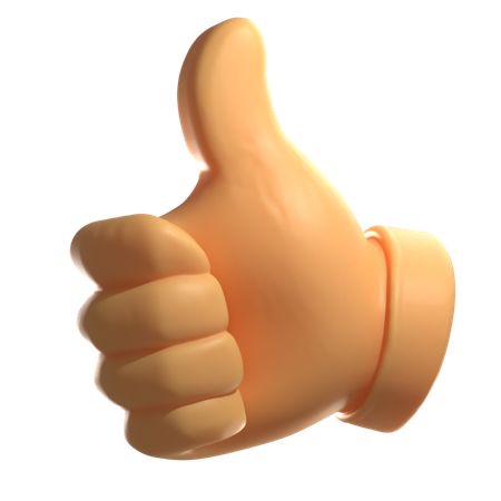 Thumbs Up  3D Icon