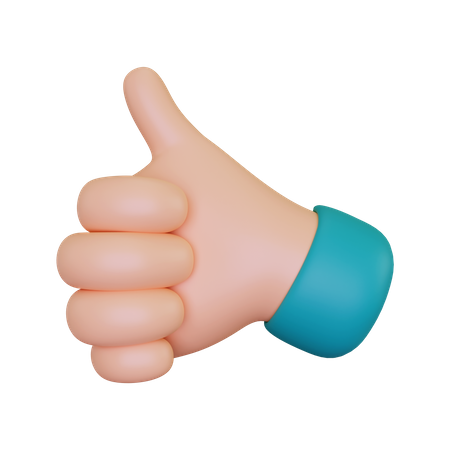 Thumbs Up  3D Icon