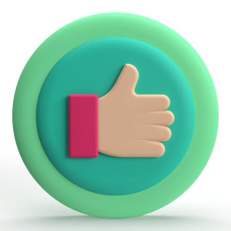 Thumbs Up  3D Icon