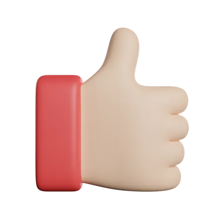 Thumbs Up Feedback 3D Icon