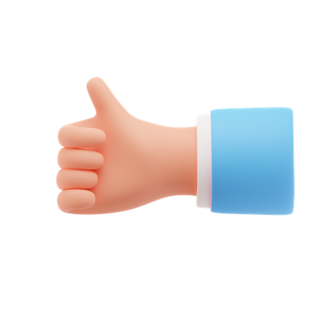 Thumbs up  3D Icon