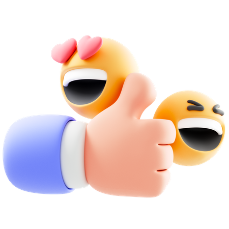 Thumbs Up Emoji  3D Icon