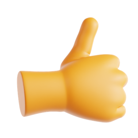 Thumbs Up Emoji  3D Icon