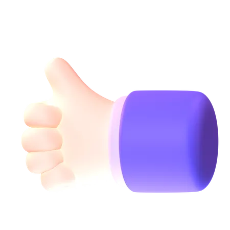 Thumbs Up Gesture  3D Icon