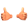 thumbs emoji 3d