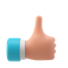 thumbs-up 3d logo