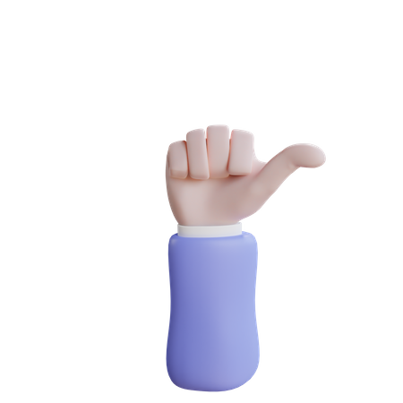 Thumbs up Hand Gesture  3D Icon