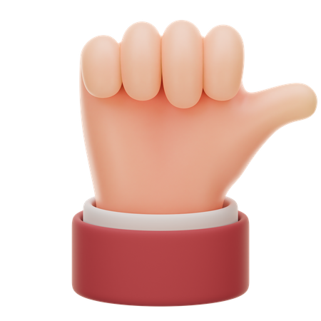 Thumbs Up Hand Gesture  3D Icon