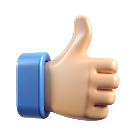 Thumbs Up Hand Gesture  3D Icon