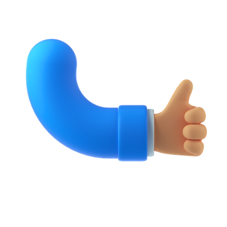 Thumbs up hand gesture  3D Icon