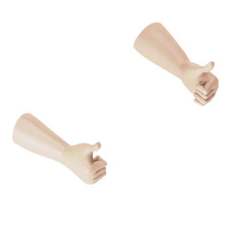 Thumbs Up Hand Gesture  3D Illustration
