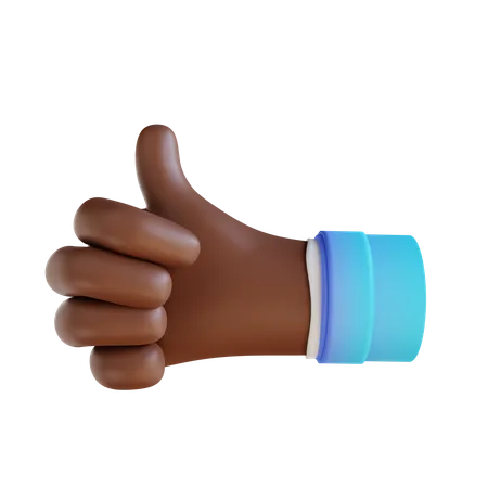 Thumbs Up Hand Gesture  3D Illustration