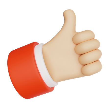 Thumbs Up Hands  3D Icon