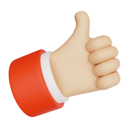 Thumbs Up Hands  3D Icon