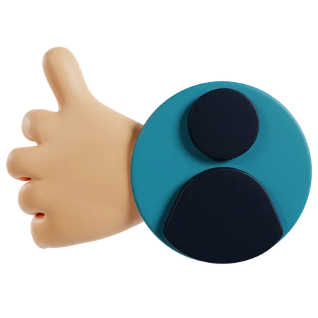 Thumbs Up Marketing Strategy  3D Icon